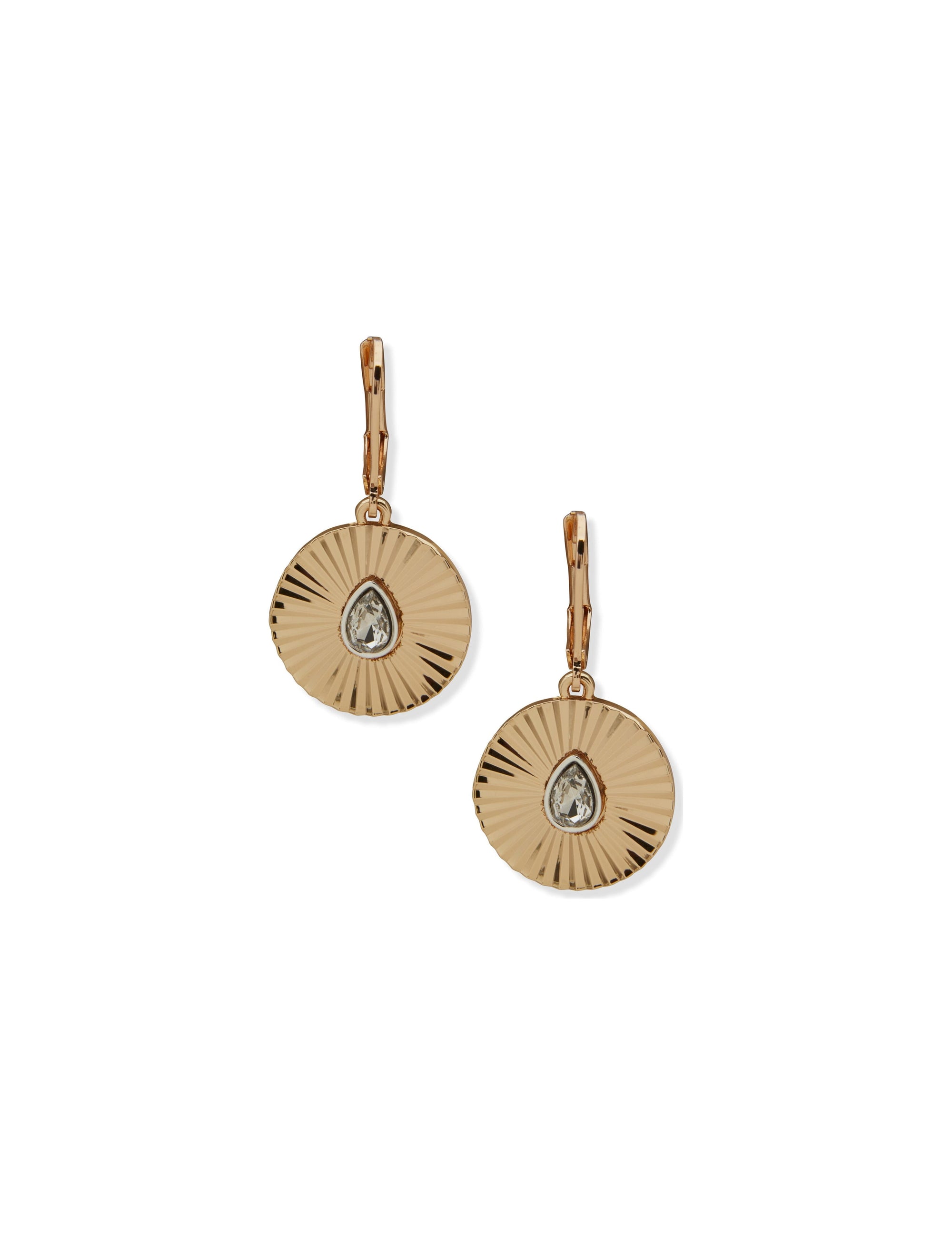 Radial Earrings with Stone Drop The Jewelry Group