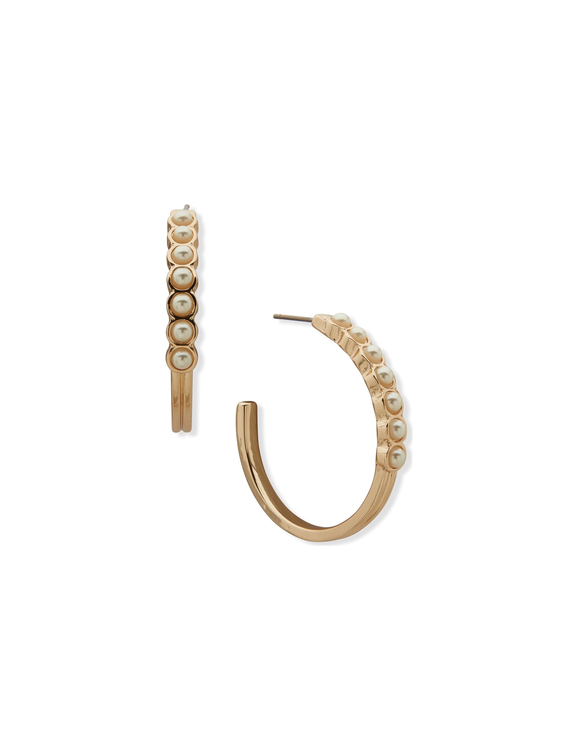 Cabochon Pearl C-Hoops The Jewelry Group