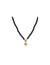 Anne Klein Gold Tone Heart Pendant Necklace With Jet Beads