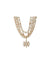Anne Klein Gold Tone Stones and Faux Pearl Statement Necklace