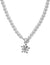 Anne Klein Silver Tone Snowflake Motif Pendant Necklace - Silver