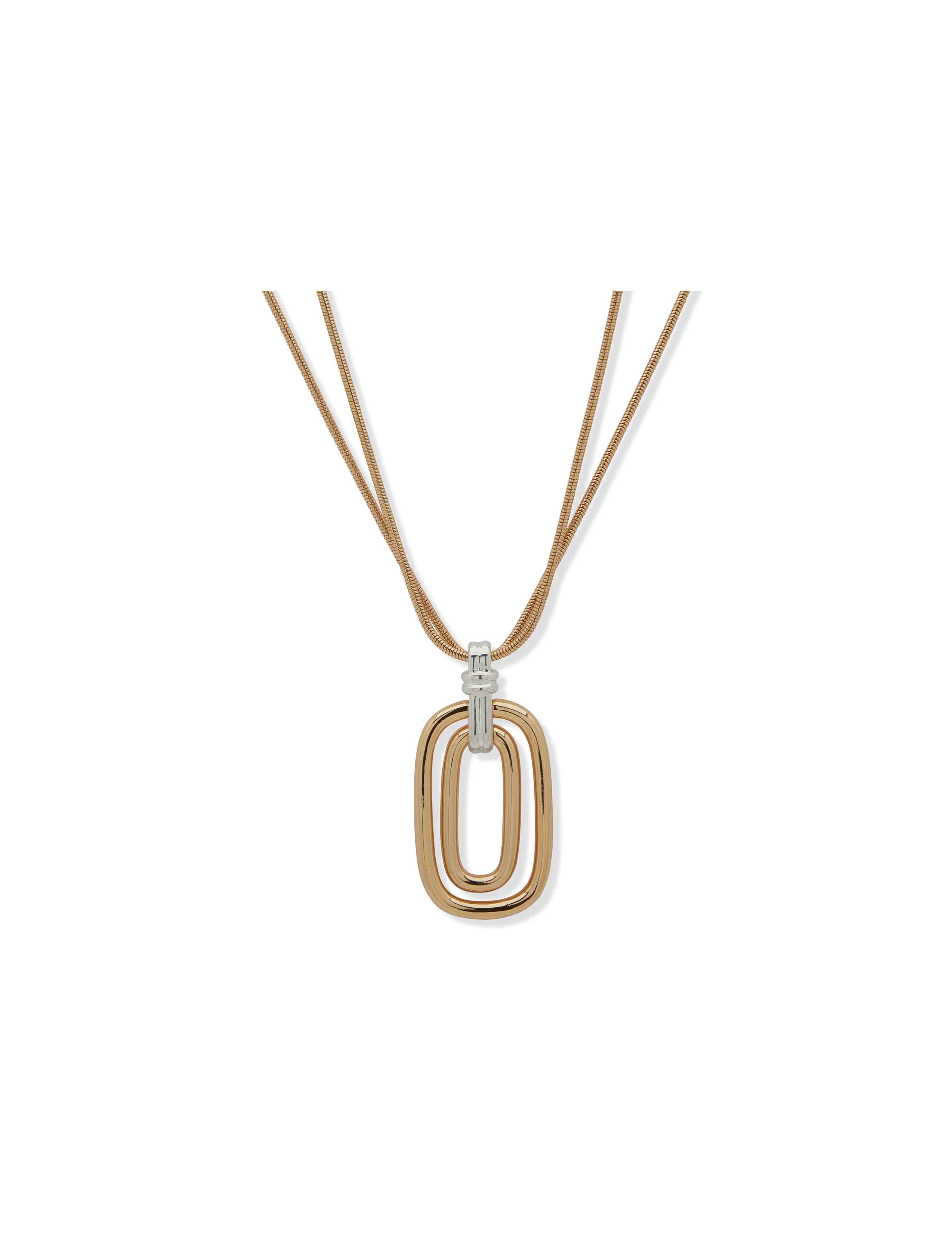 Snake Chain Pendant Necklace | Anne Klein