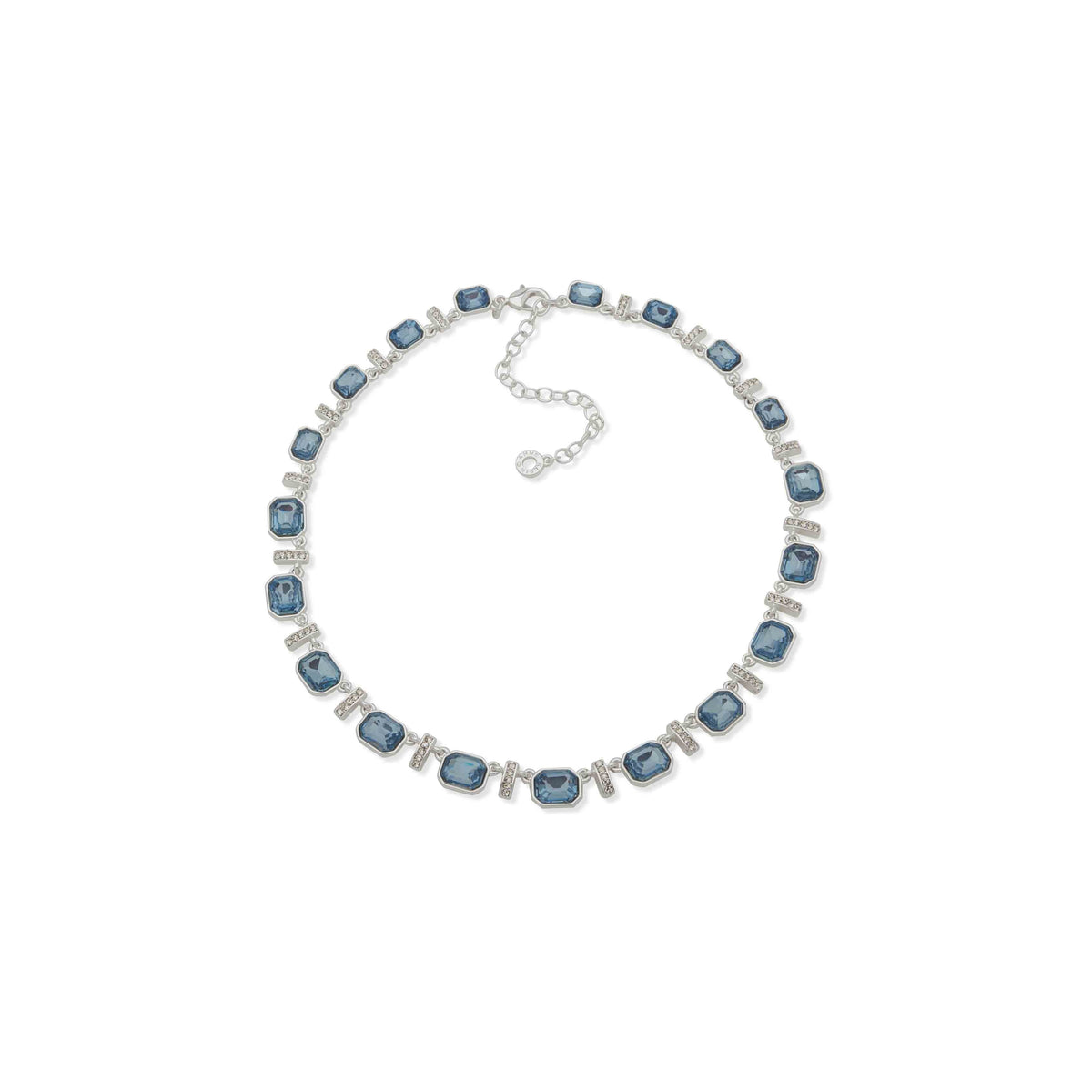 Emerald Cut Crystal & Bar Necklace | Anne Klein