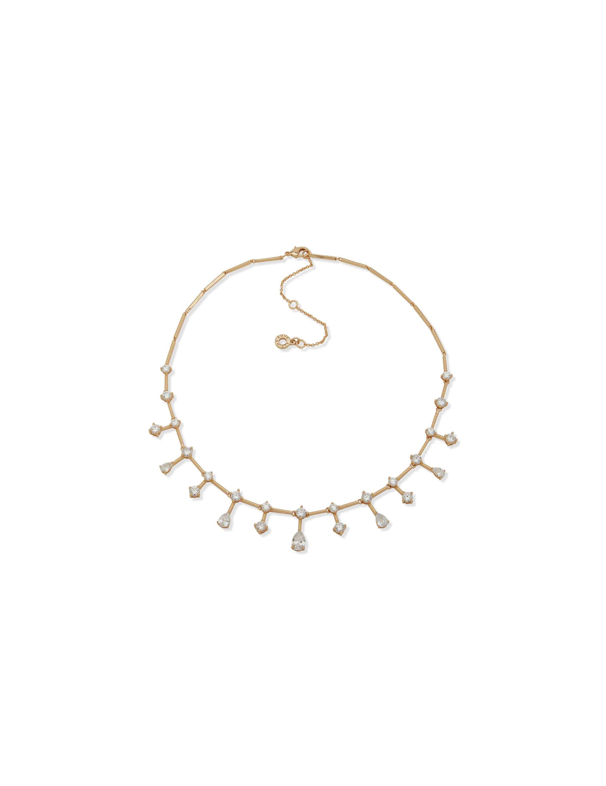 Anne Klein Gold Tone 16In Stationed Necklace
