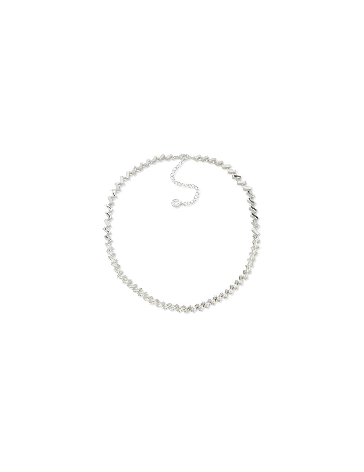 Baguette Stone Metal Necklace