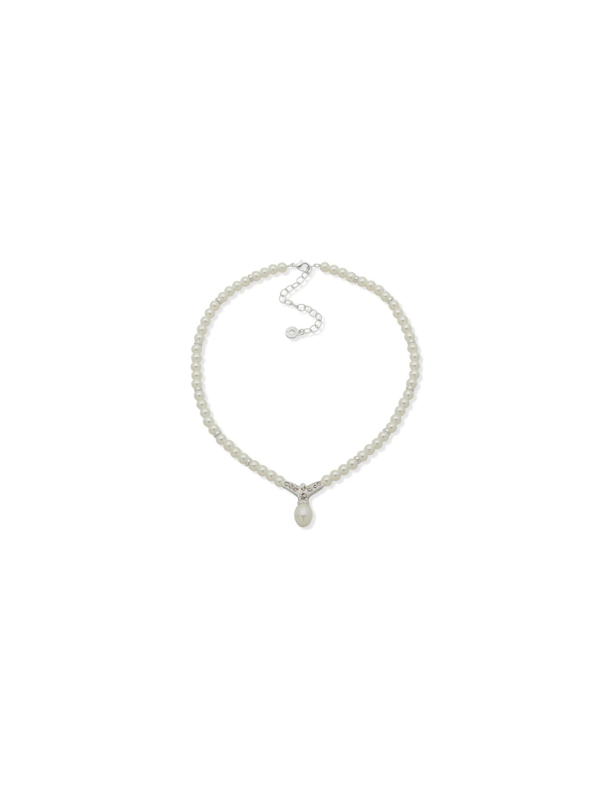 Pearl and Stone Pendant Necklace