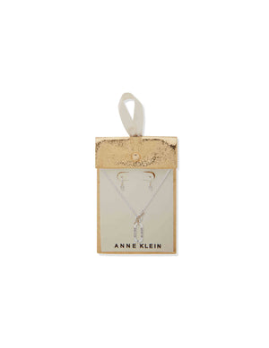 Anne Klein  Pendant With Toggle Necklace and Earring Set