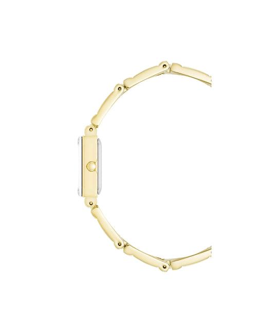 Anne Klein Iconic Rectangular Case Bangle Watch Set