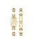 Anne Klein Gold-Tone Iconic Rectangular Case Bangle Watch Set