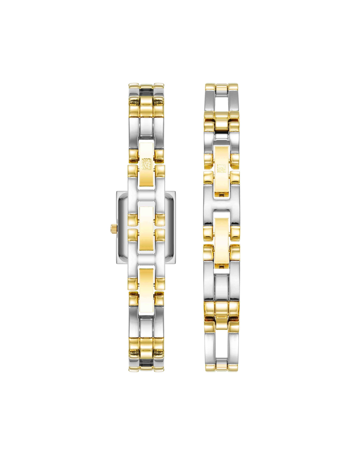 Anne Klein  Iconic Rectangular Case Bangle Watch Set