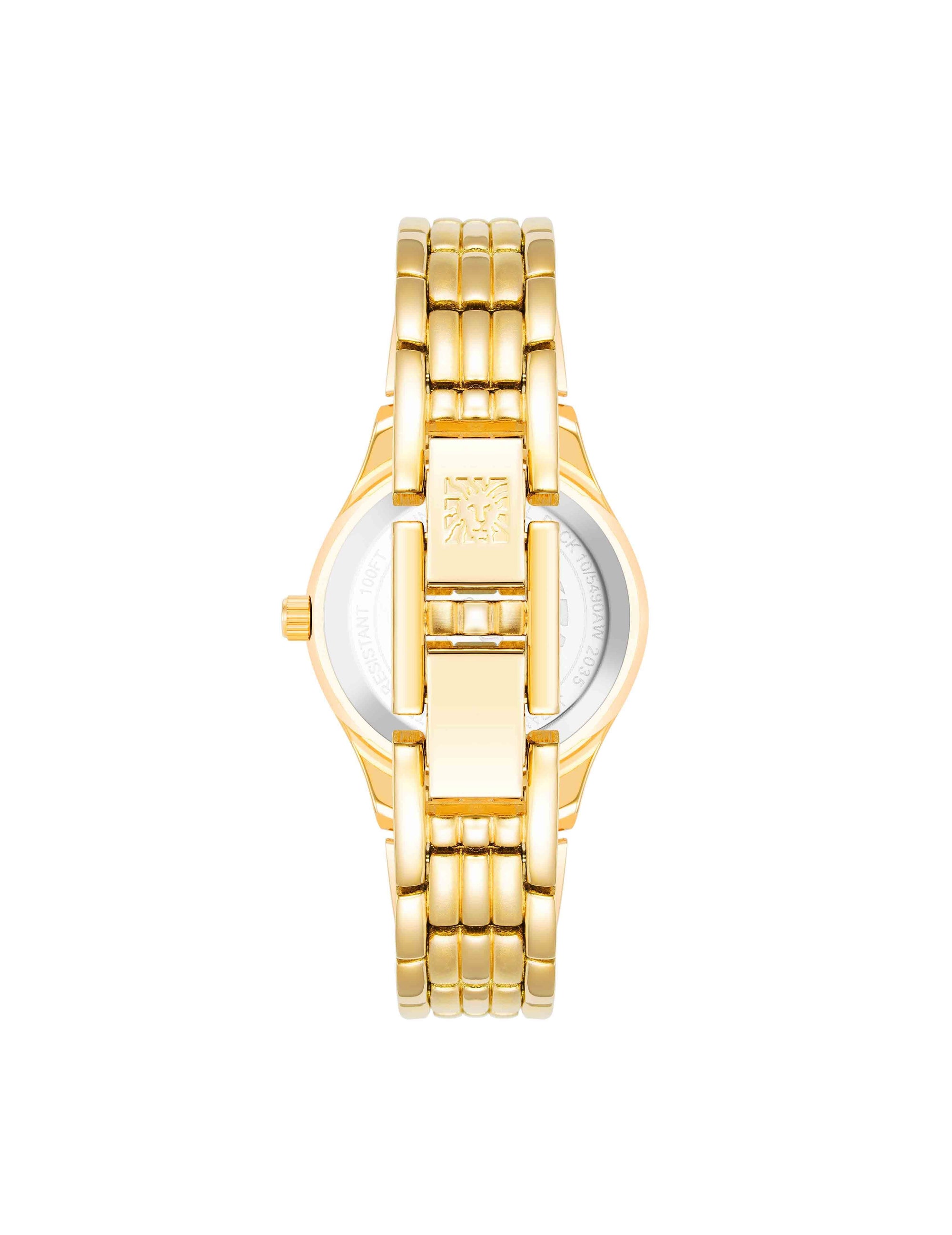 Anne Klein Gold-Tone Classic Easy To Read Dial Watch