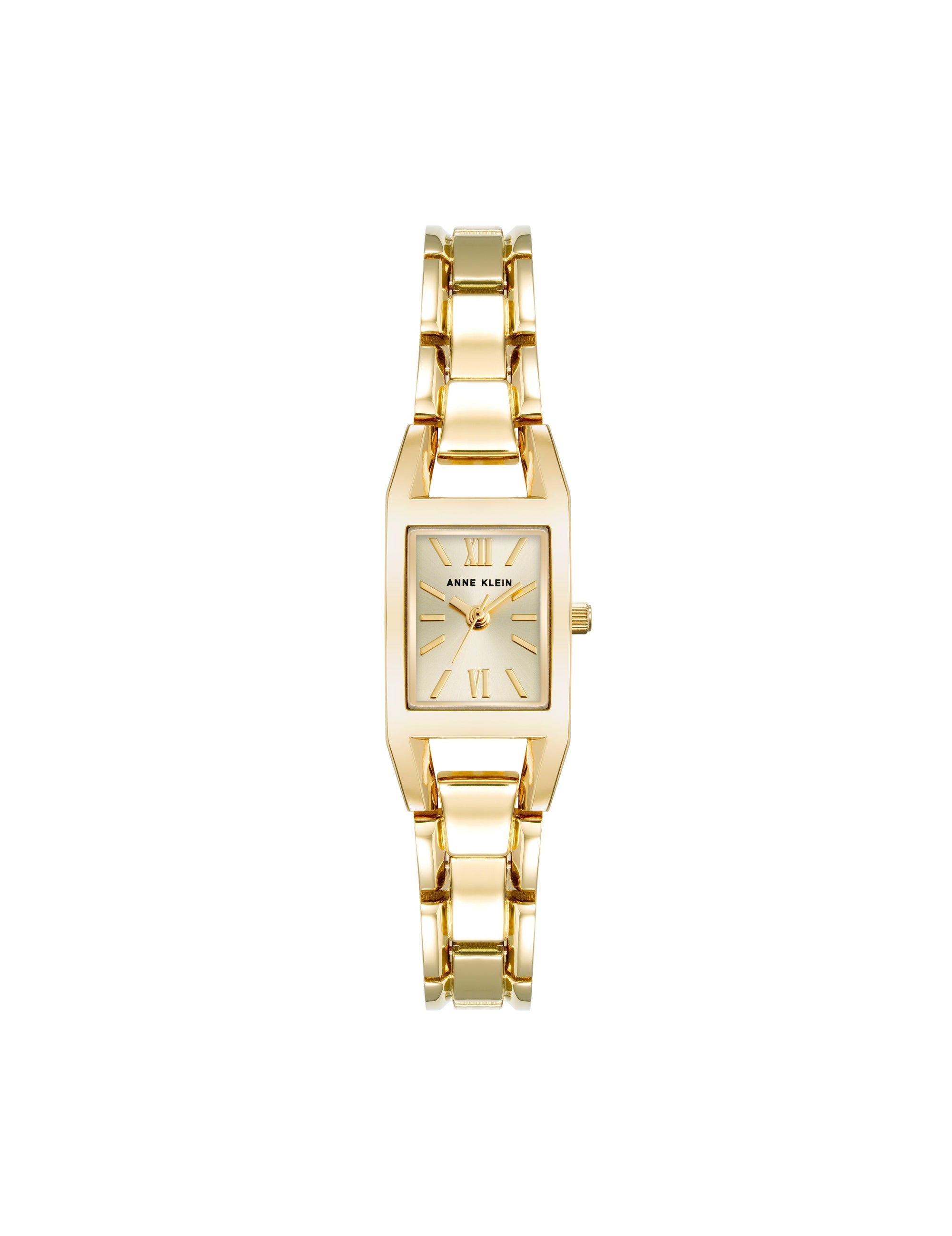 Anne Klein Gold-Tone Petite Bracelet Watch With Case