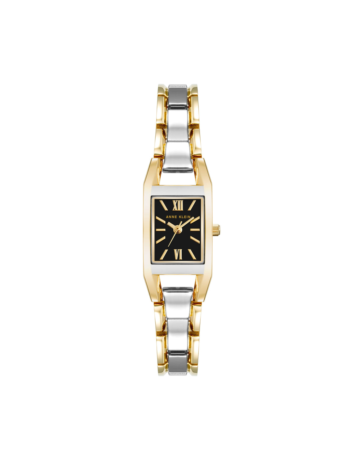 Anne Klein Black/Two-Tone Petite Bracelet Watch with Case