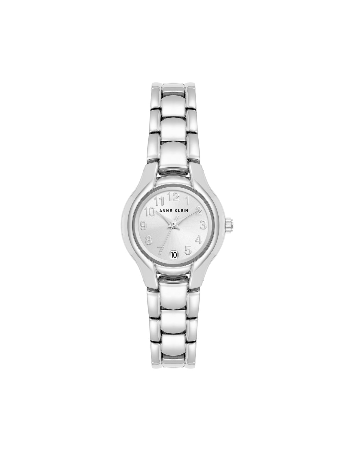 Anne Klein Silver-Tone Easy-to-Read Bracelet Strap Watch
