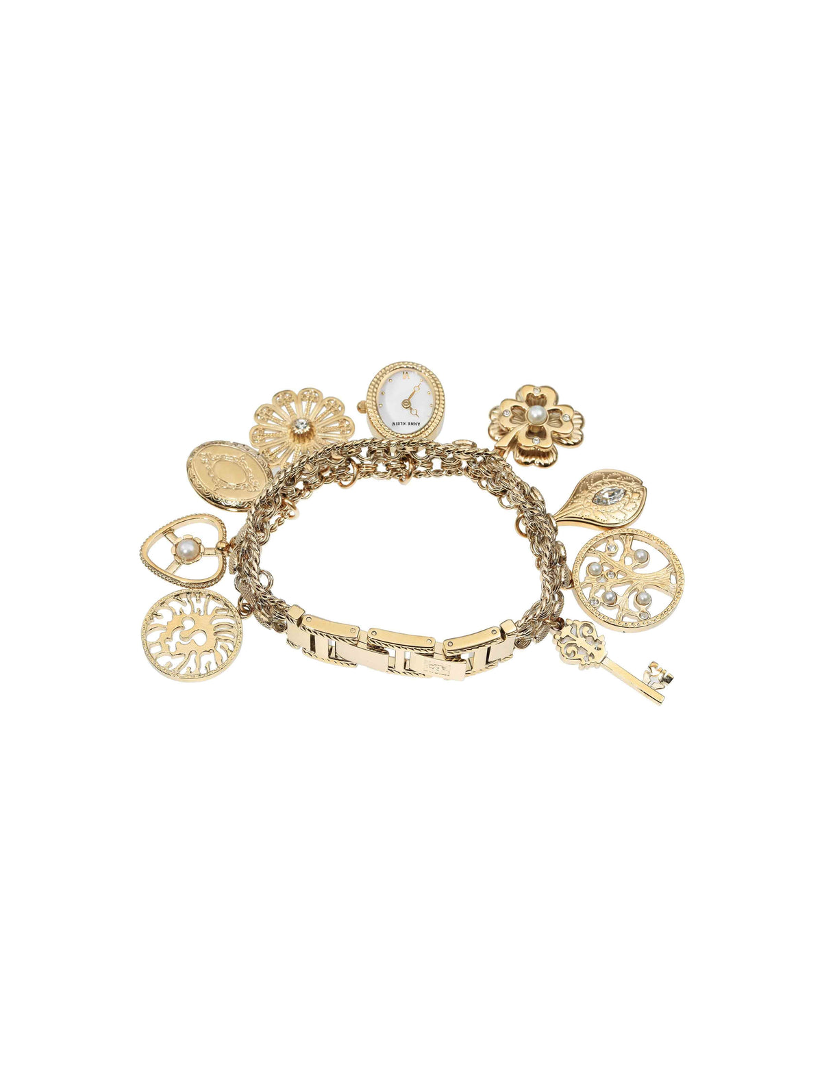 Anne Klein Legacy Charm Bracelet Watch