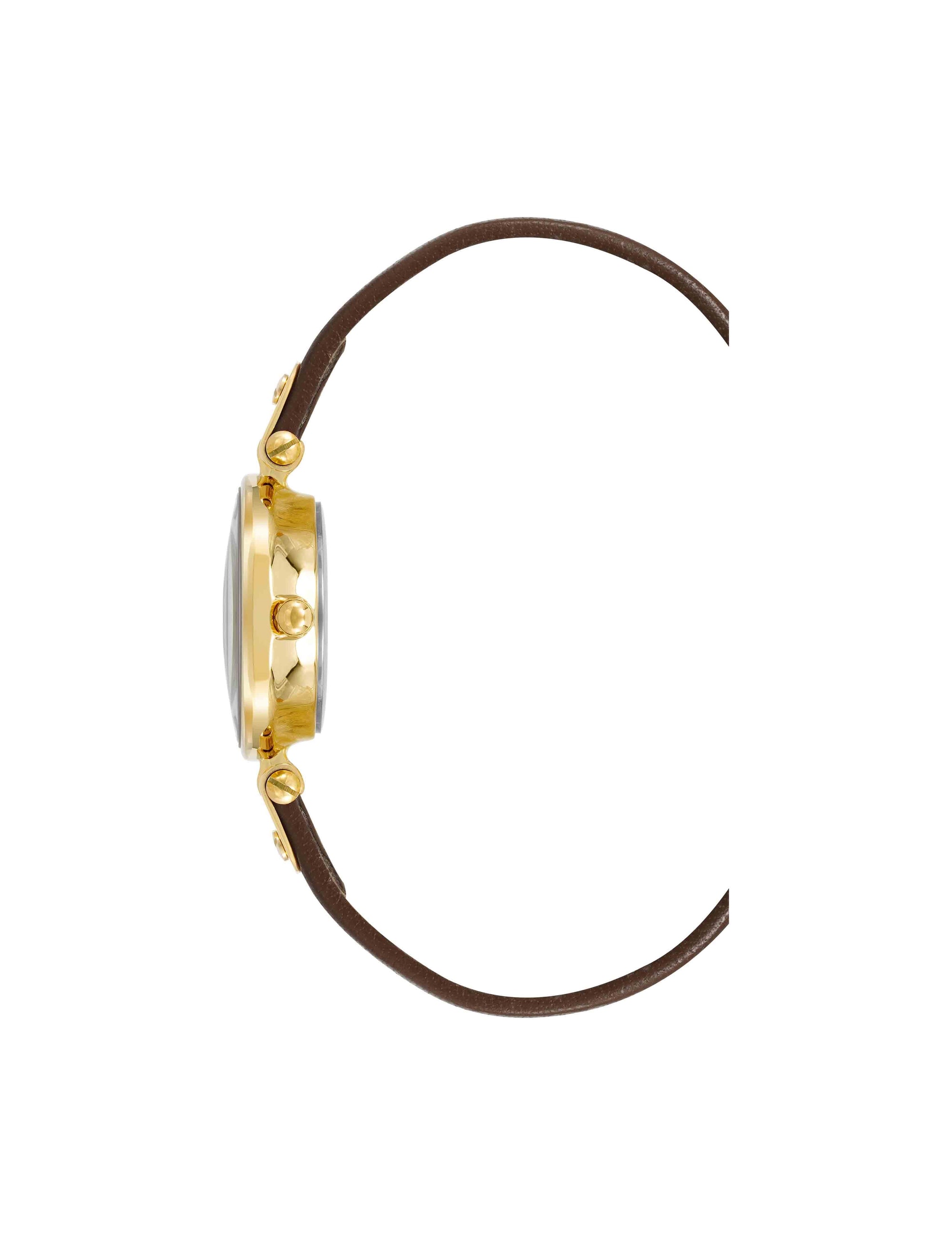 Anne Klein  Essential Leather Strap Watch