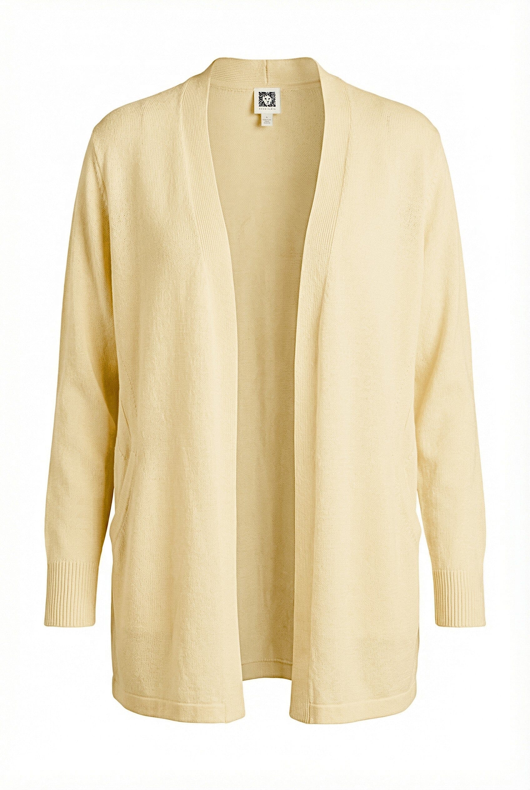 Anne Klein Kissing Front Long Sleeve Cardigan with Pockets