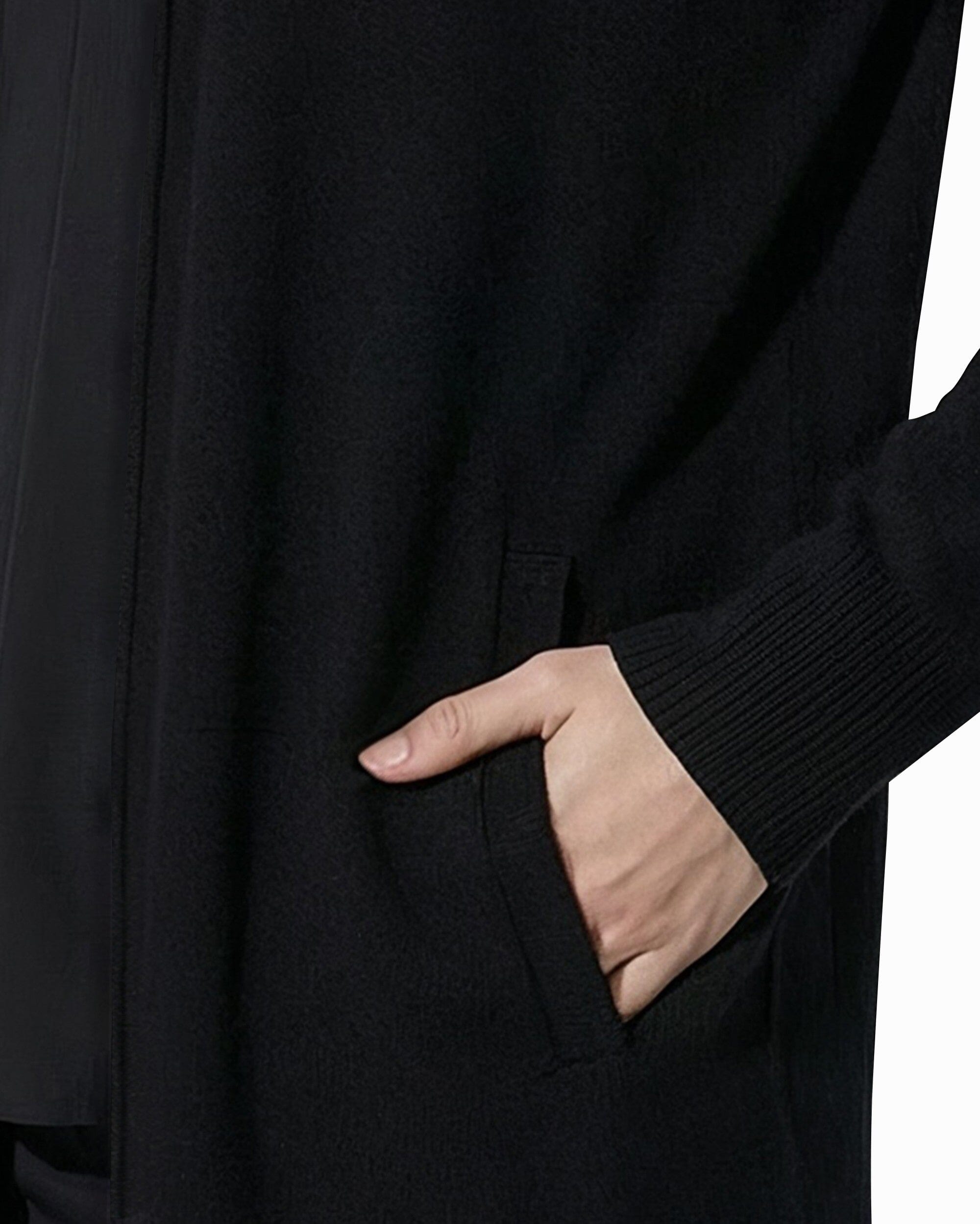 Anne Klein Kissing Front Long Sleeve Cardigan with Pockets