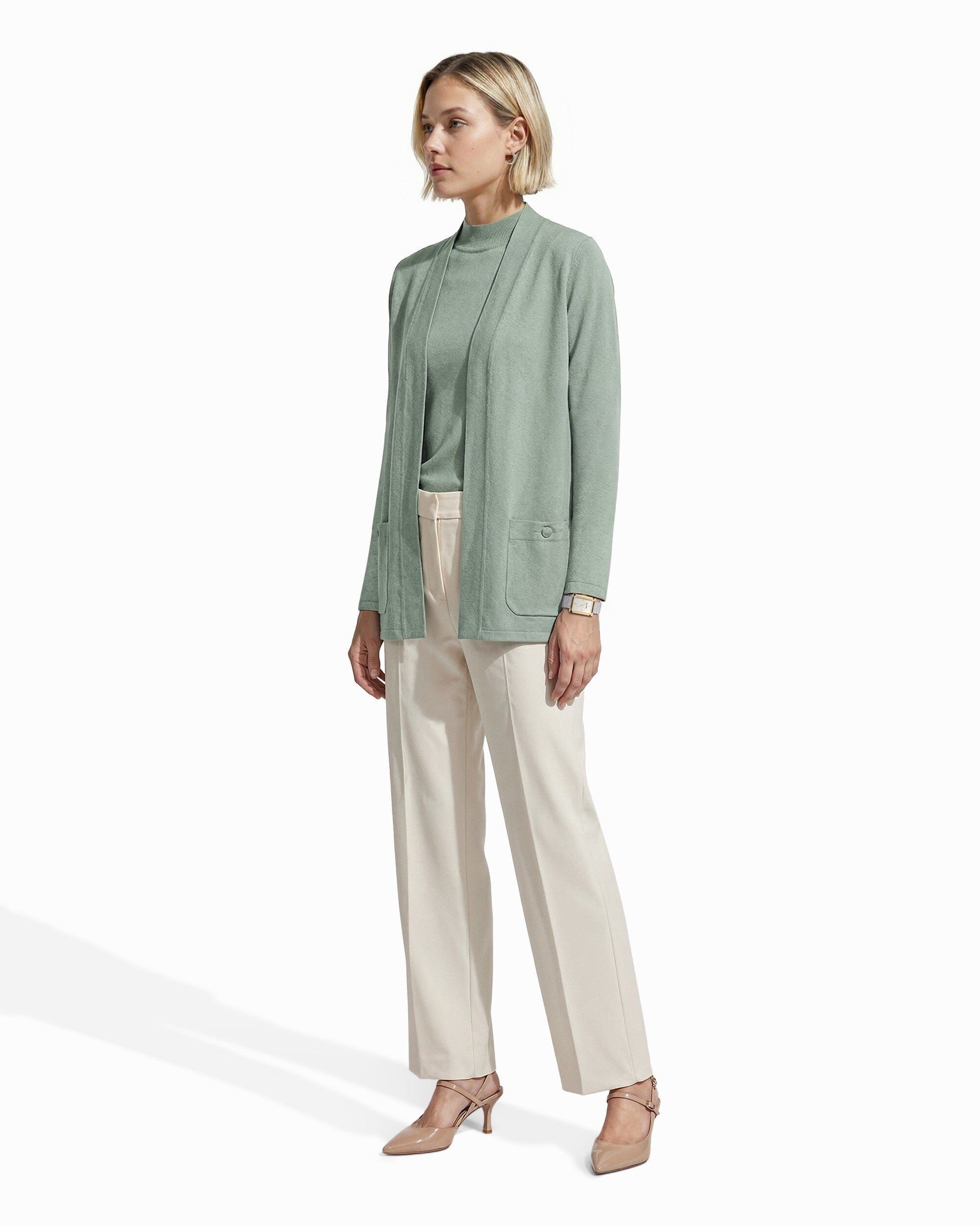 Anne Klein Malibu Cardigan Kissing Front