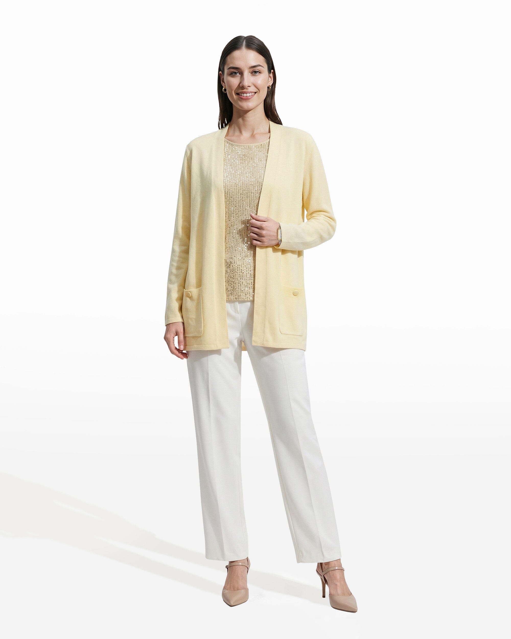 Anne Klein Malibu Cardigan Kissing Front