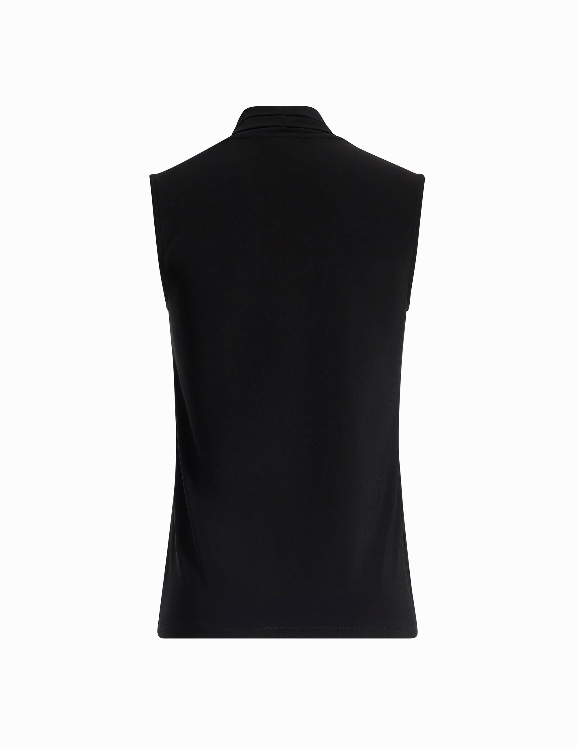 Anne Klein V-Neck Triple Pleat Top