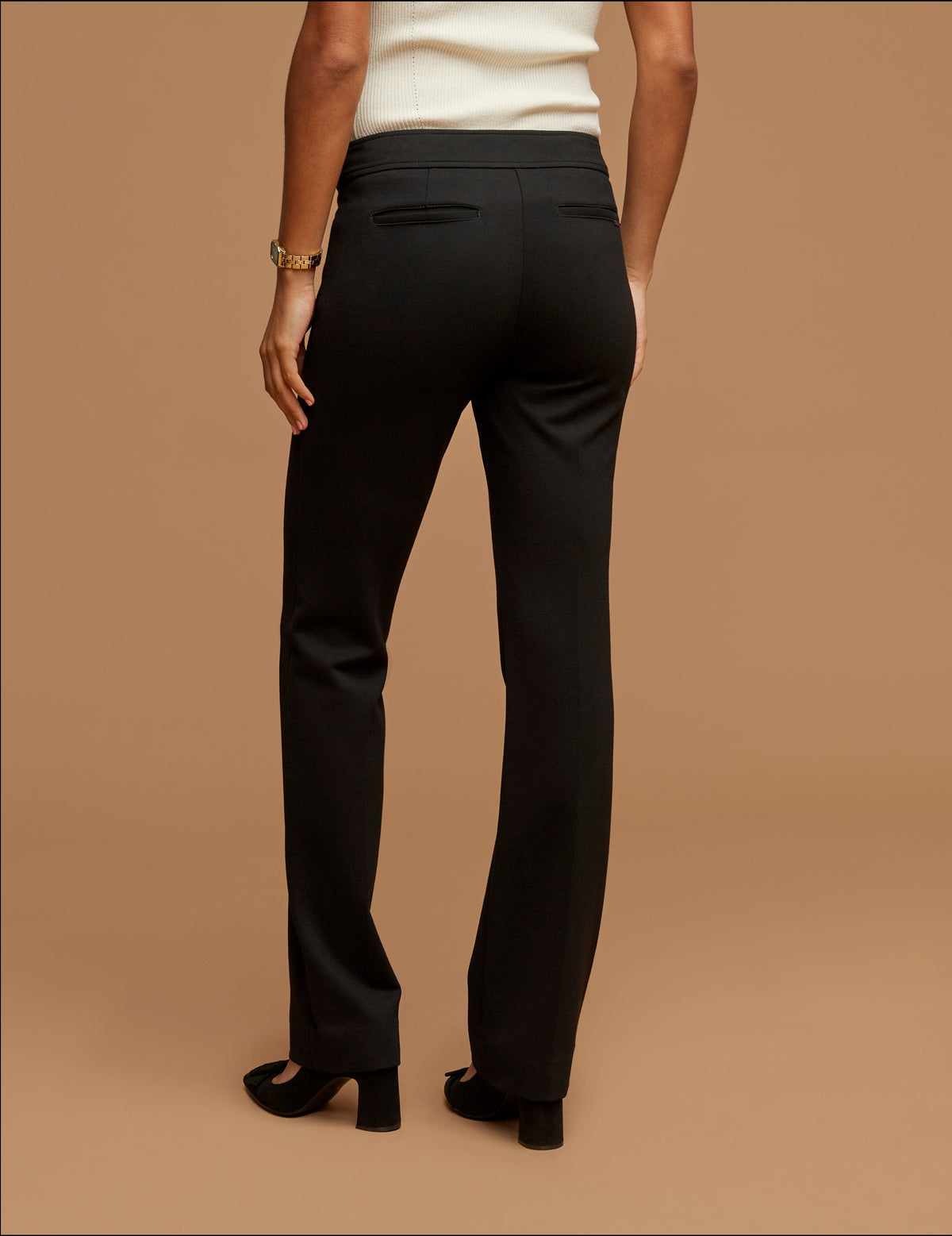 Anne Klein Fly Front Boot Cut Pant