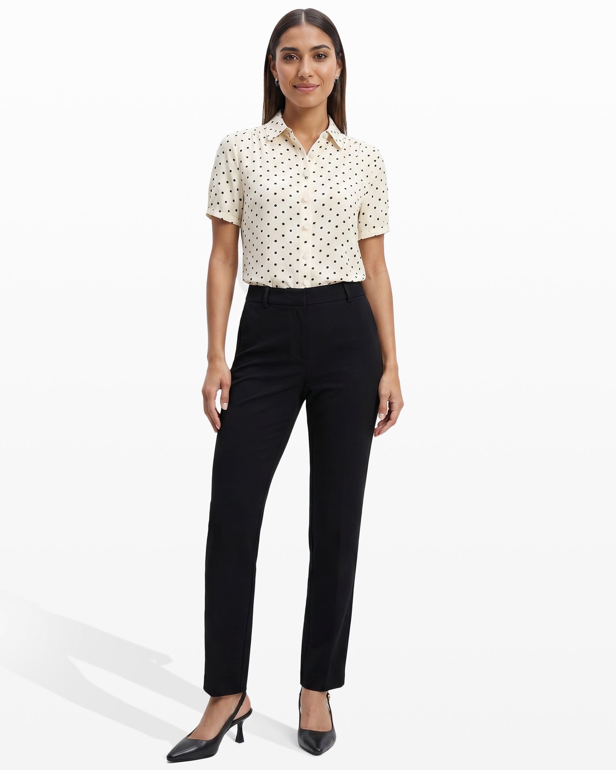 Anne Klein Stretch Flare Leg Pants - Black - 8 Anne Klein Stretch Flare Leg Pants - Black - 8