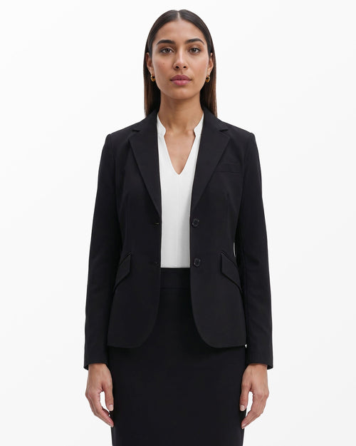 Anne Klein Notch Collar 2 Button Jacket