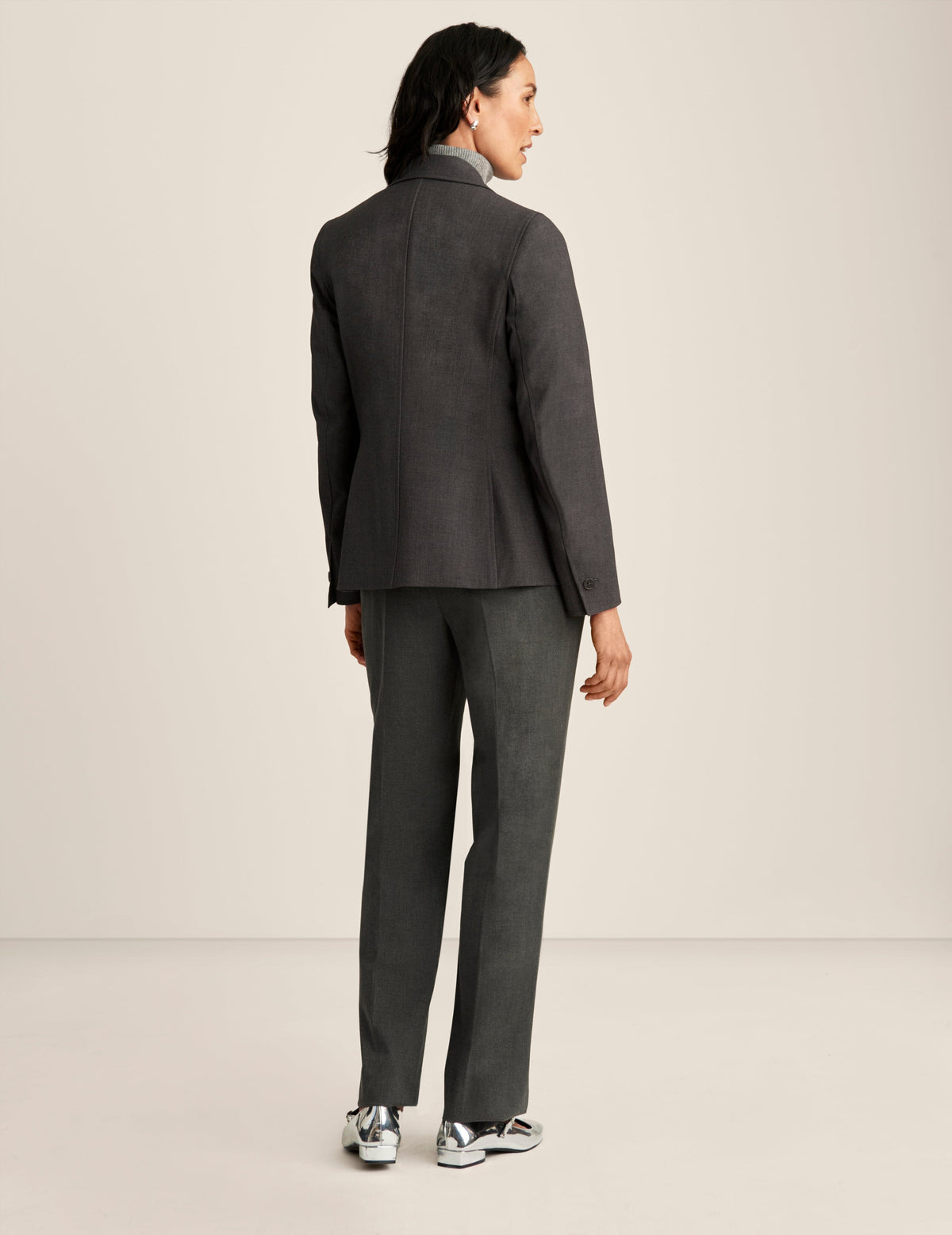 Anne Klein Melange Single Button Jacket