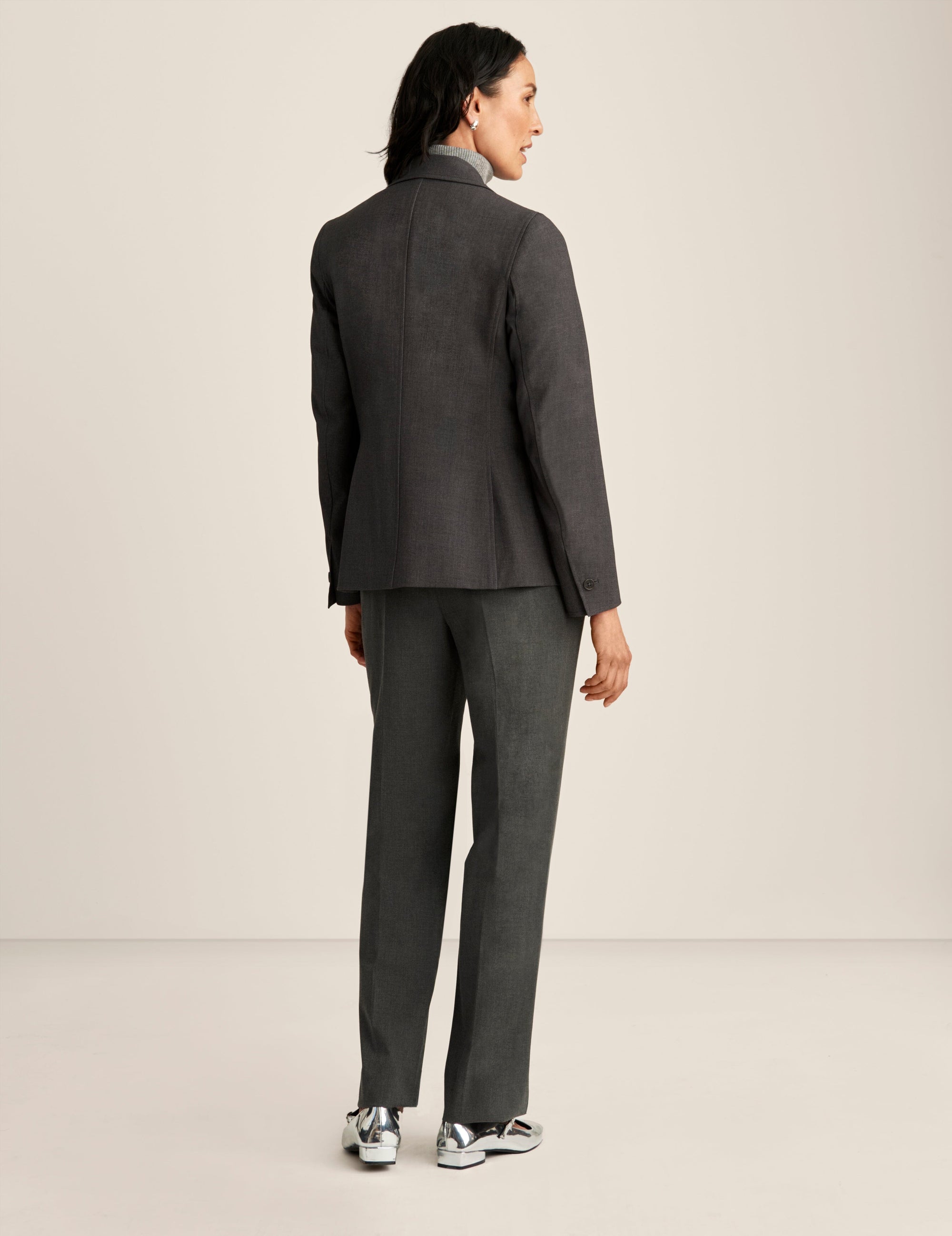Melange Single Button Jacket Clothing Kasper