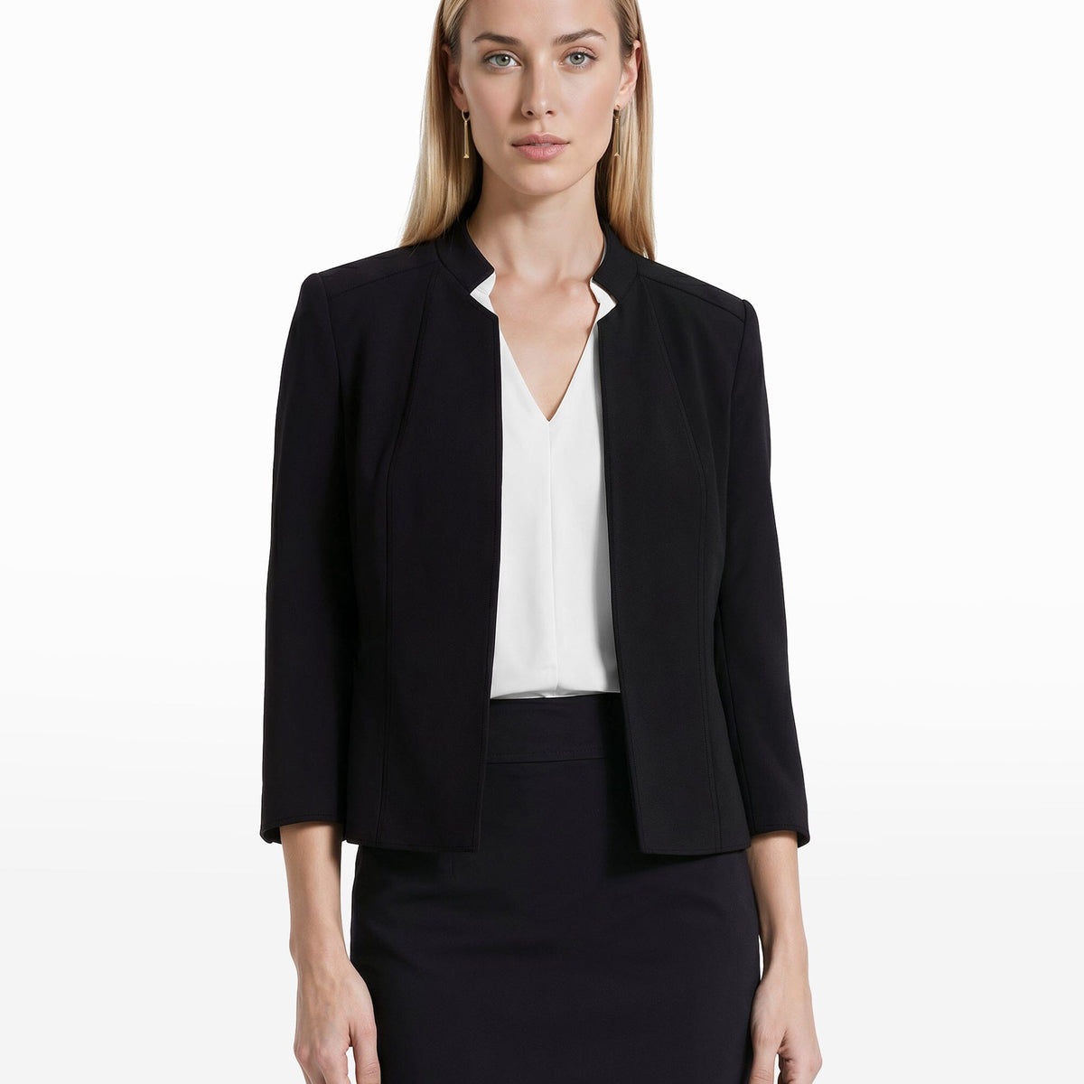 black dress jacket ladies Bridget Suit Jacket: Blazer for Cocktail Party This womens black blazer has the details dialed in with a notch lapel Blazer Next Black Jackets Ladies