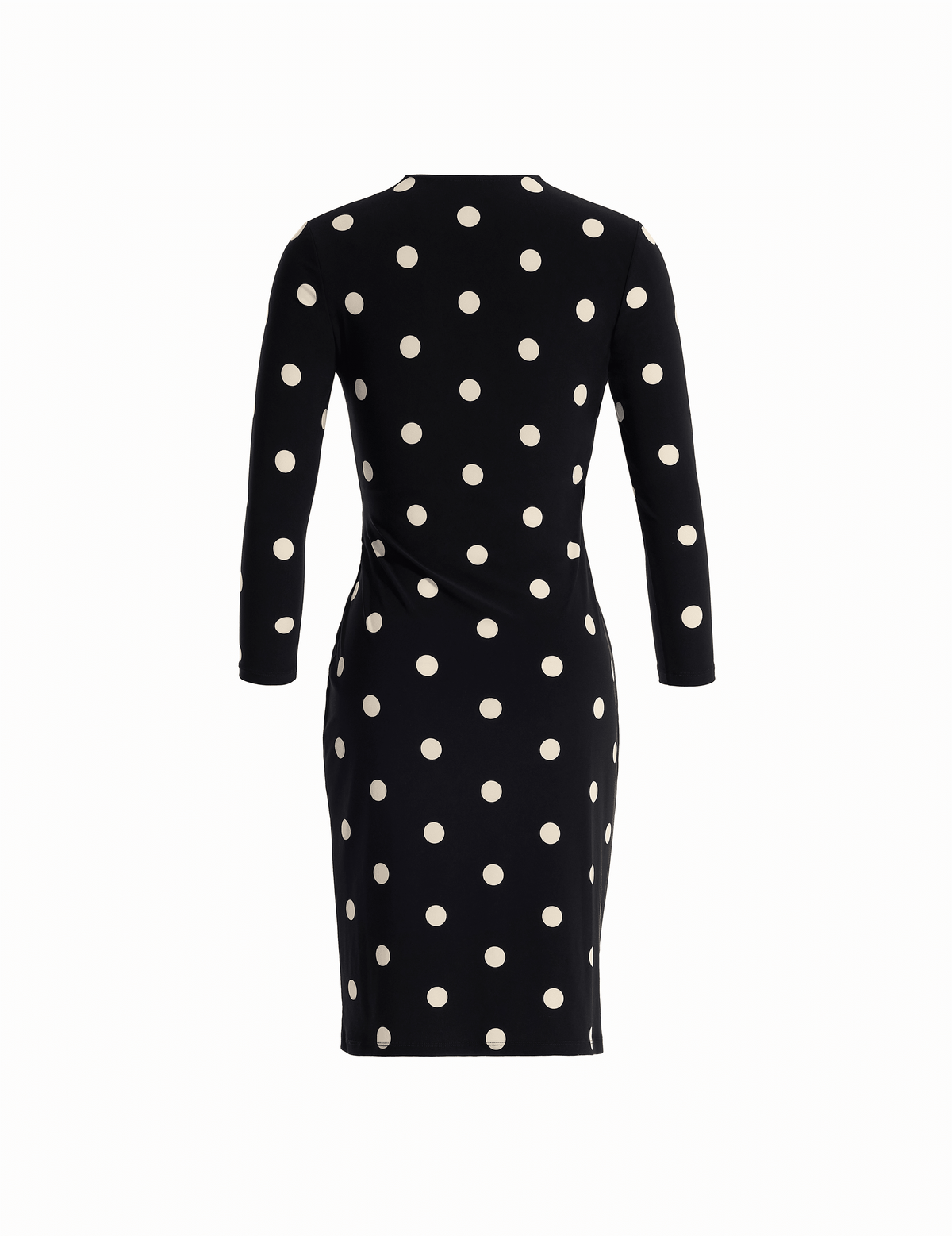 Anne Klein Petite Dot Print Faux Wrap Dress