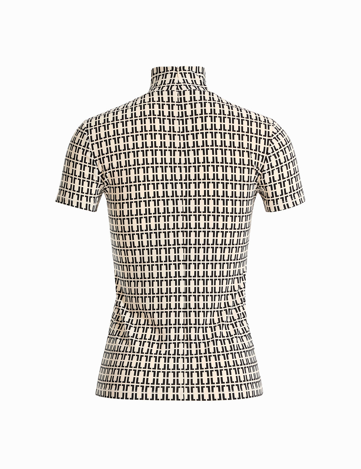 Anne Klein Chainlink Mock Neck Knit Top