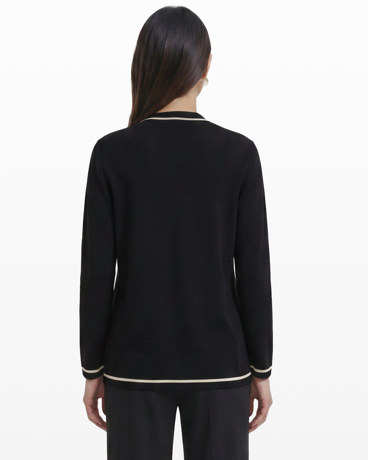 Anne Klein Malibu Cardigan With Tipping