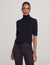 Anne Klein Anne Black Petite Half Sleeve Turtleneck