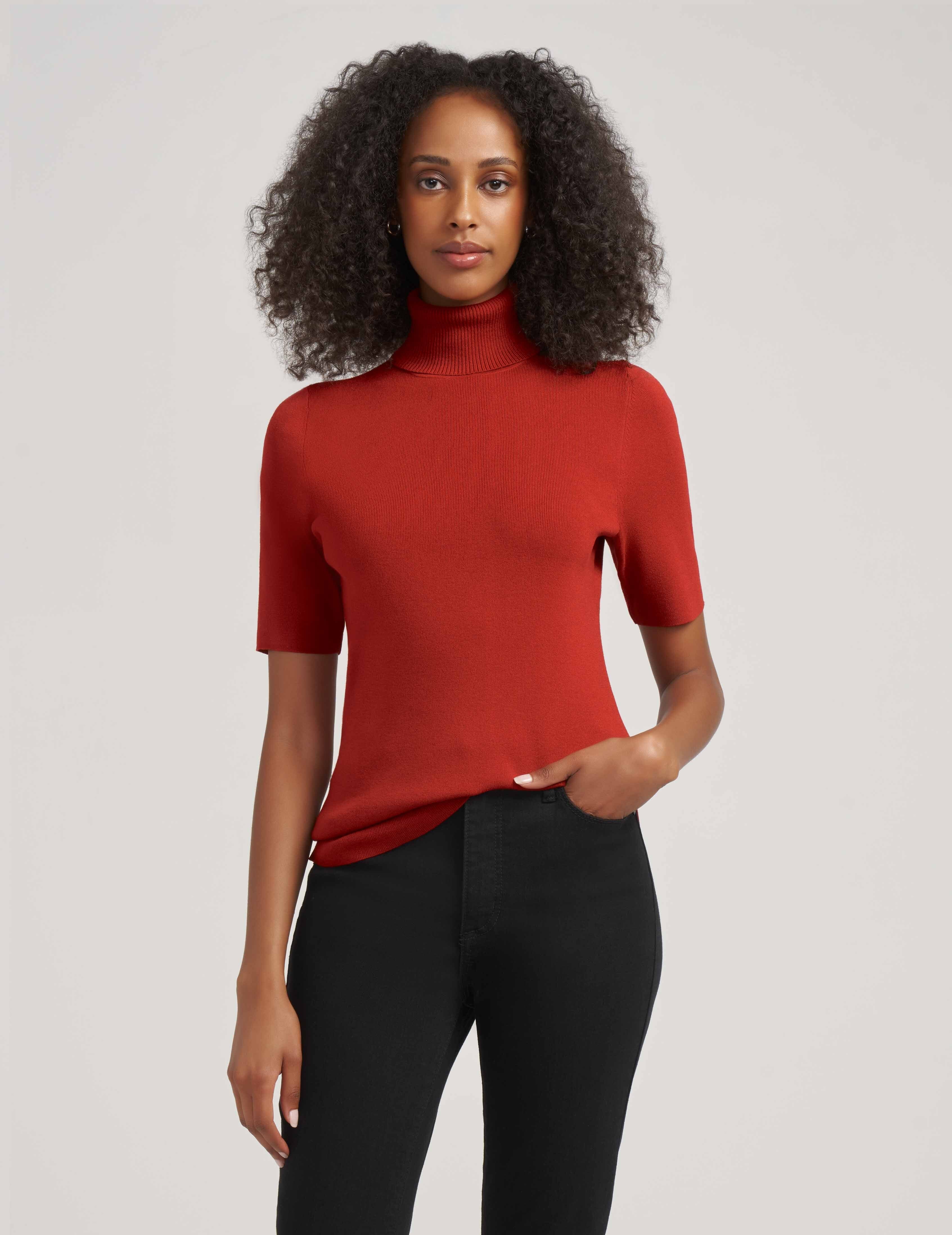 Anne Klein Serenity Knit Seamless Turtleneck- Clearance