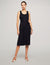 Anne Klein Anne Black Serenity Knit Tank Dress With Belt- Sale