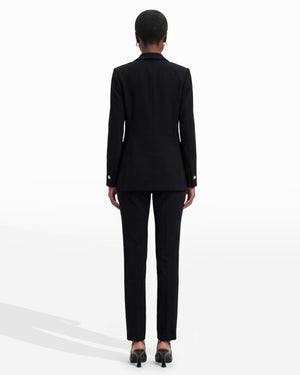 Anne Klein Faux Double Breasted Blazer With Patch Pockets