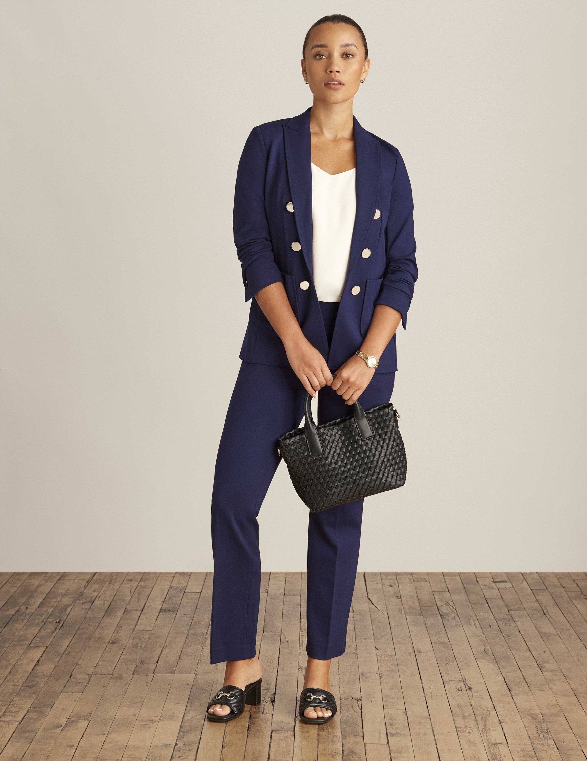 Anne Klein Collection Compression Faux Double Breas