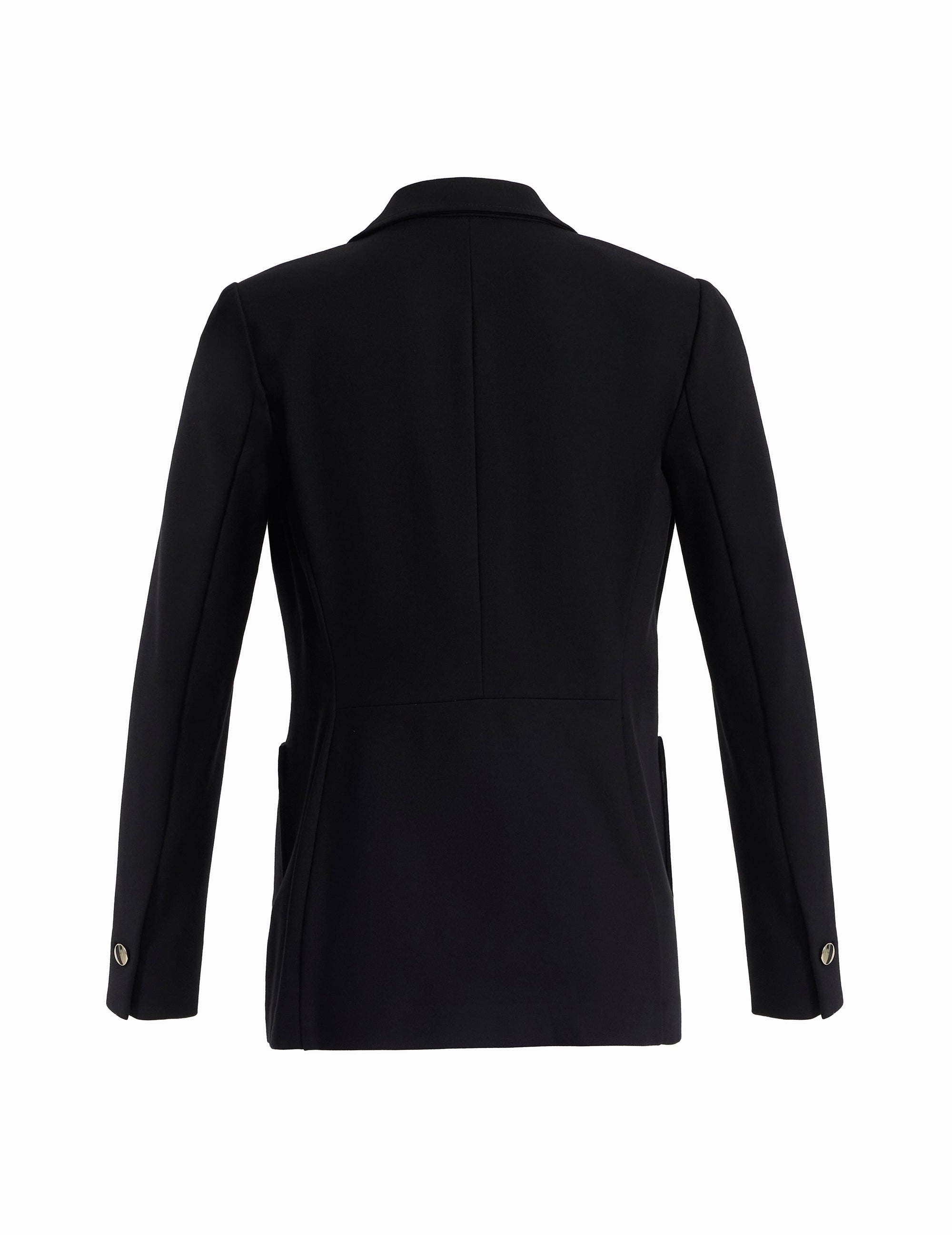 Anne Klein Plus Compression Faux Double Breasted Jacket