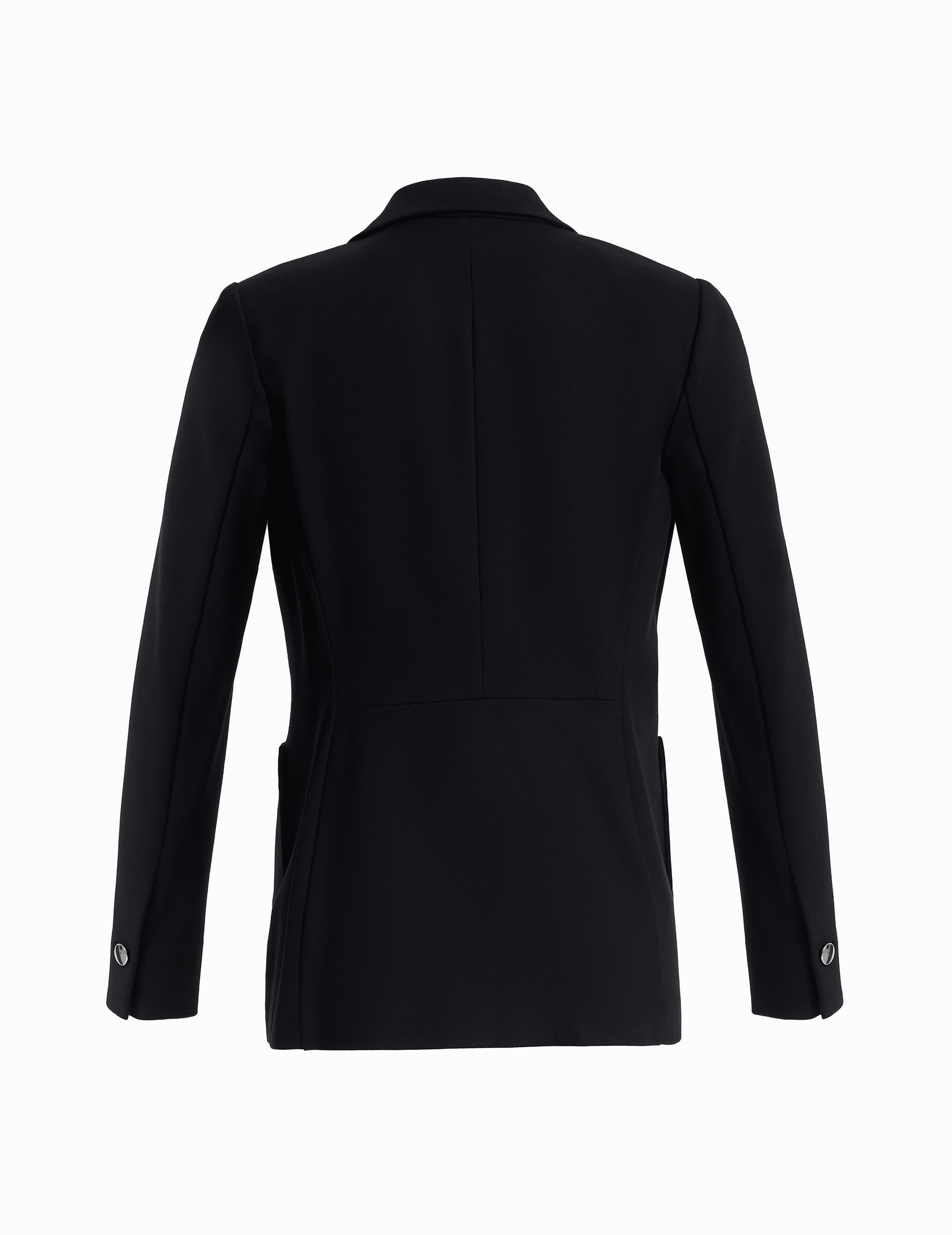 Faux Mini Double Breasted Blazer With Patch Pockets Clothing Kasper