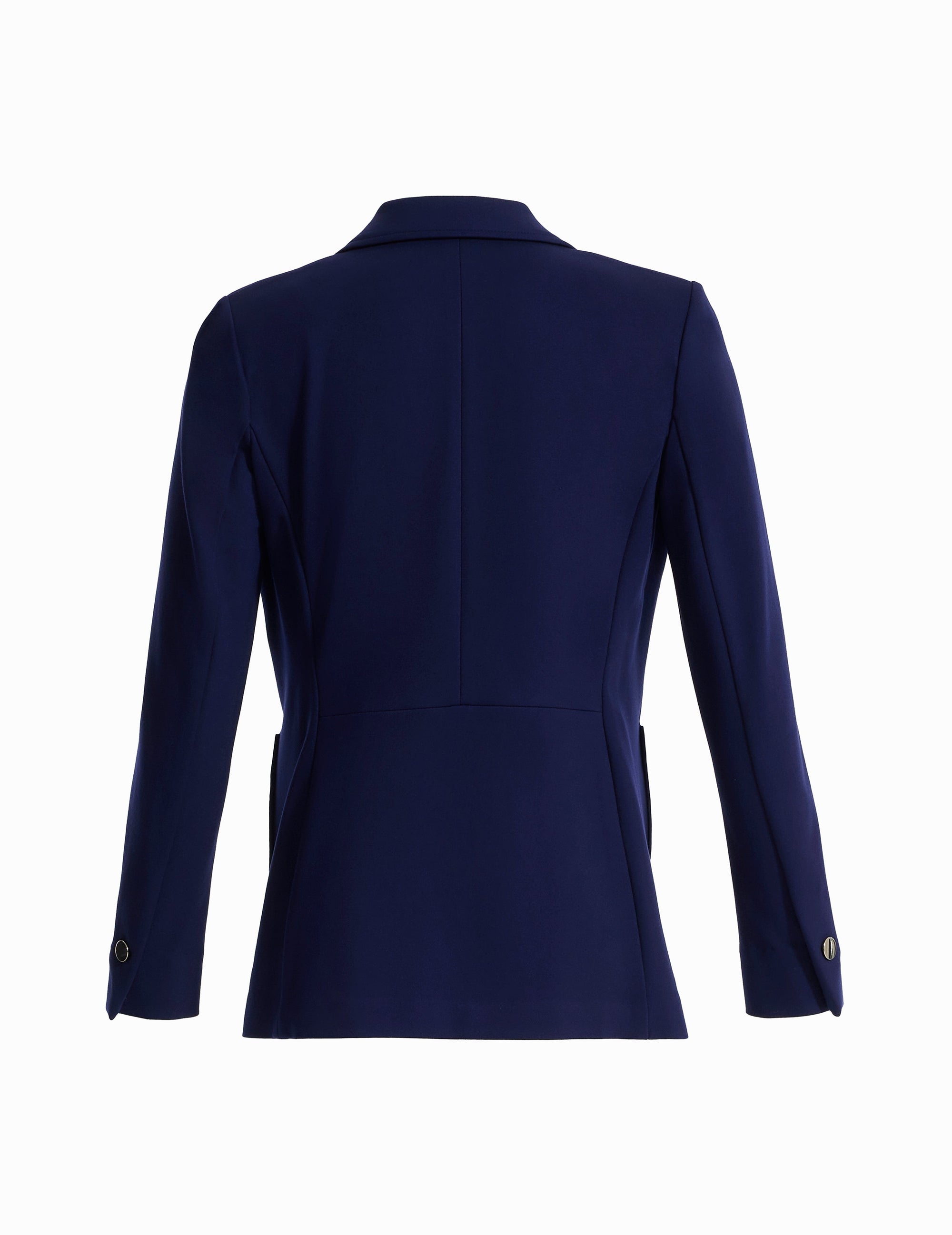 Anne Klein Petite Faux Double Breasted Jacket With Patch Pockets
