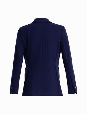 Anne Klein Compression Collection Faux Double Breasted Blazer With Patch Pockets