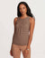 Anne Klein vicuna combo Pleated Neck Shell Tank- Clearance
