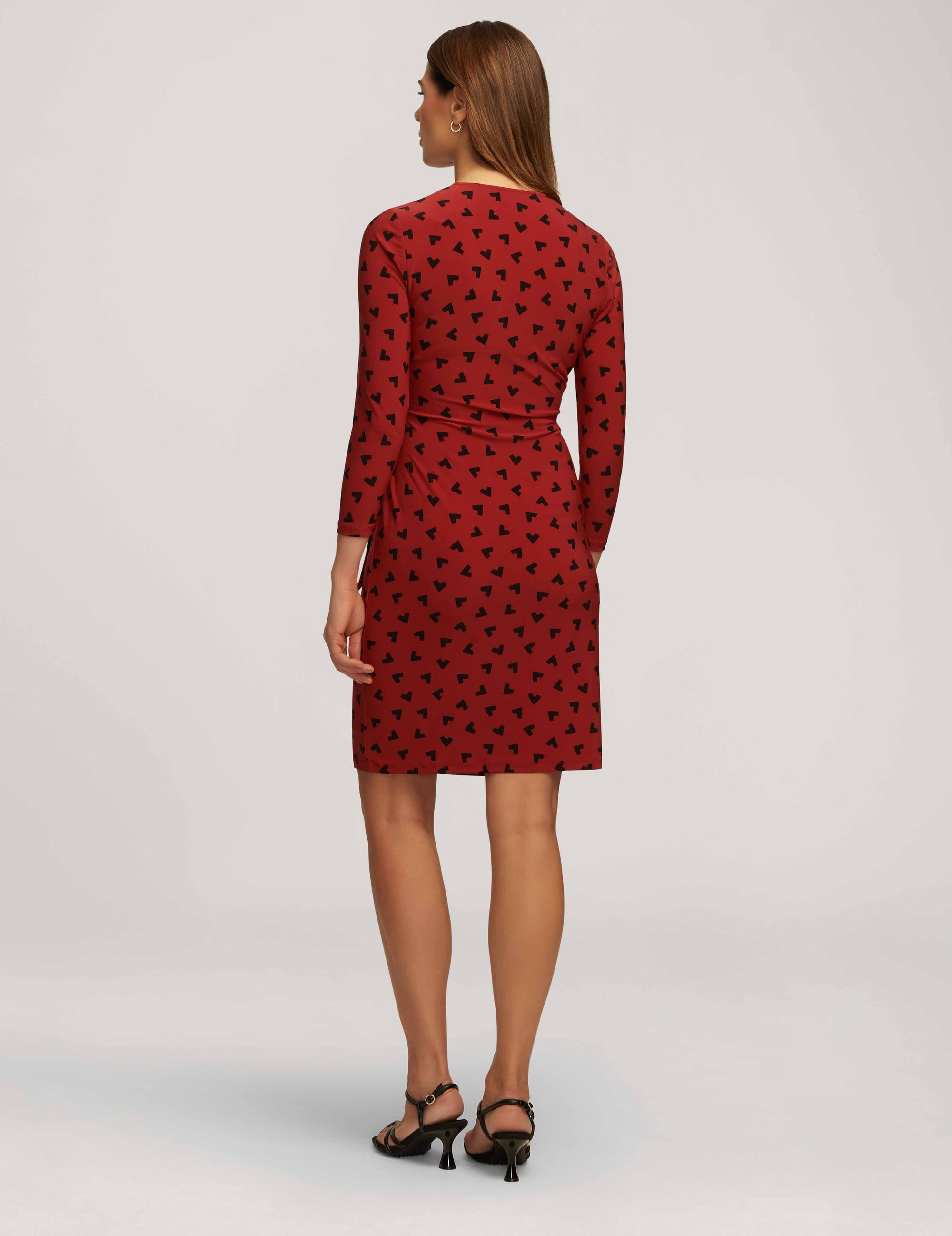 Anne Klein Printed Ity Classic Wrap Dress- Clearance