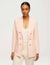 Anne Klein Cherry Blossom Faux Double-Breasted Jacket With Patch Pockets- Clearance