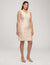 Anne Klein Anne White/Cherry Blossom Jacquard V-Neck Sheath Dress- Clearance
