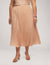 Anne Klein Cameo Pink Plus Size Solid Pull On Pleated Skirt- Clearance