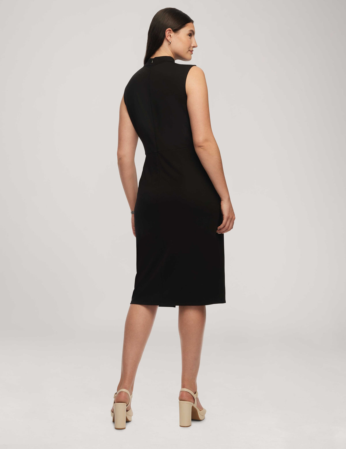 Anne Klein  Harmony Knit Twist Wrap Midi Dress- Clearance