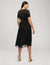Anne Klein  Tie Waist Combo Midi Dress- Clearance